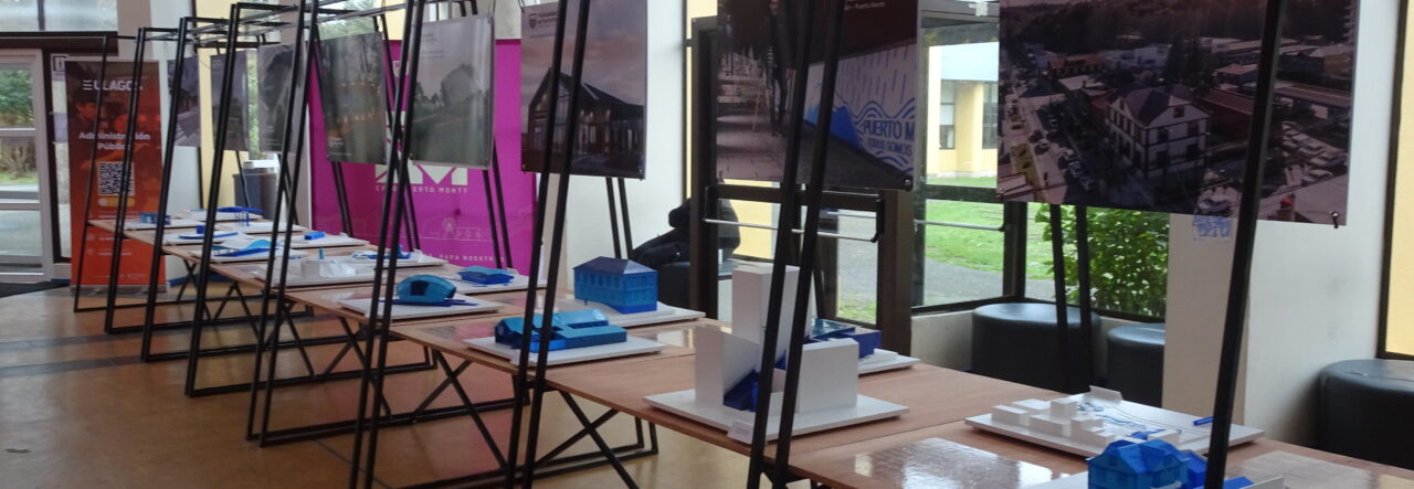 Muestra de proyectos de arquitectura comunal se exponen en el Campus Puerto Montt