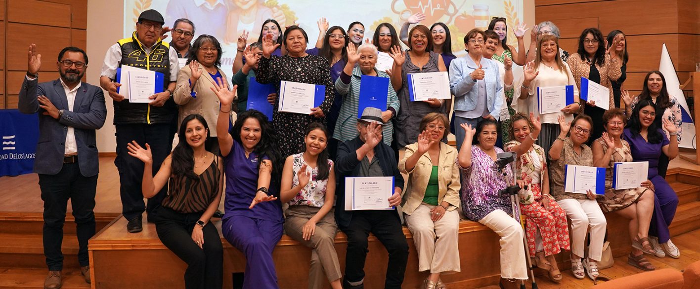 ULagos certifica a personas mayores en automanejo nutricional y promueve un envejecimiento saludable y activo
