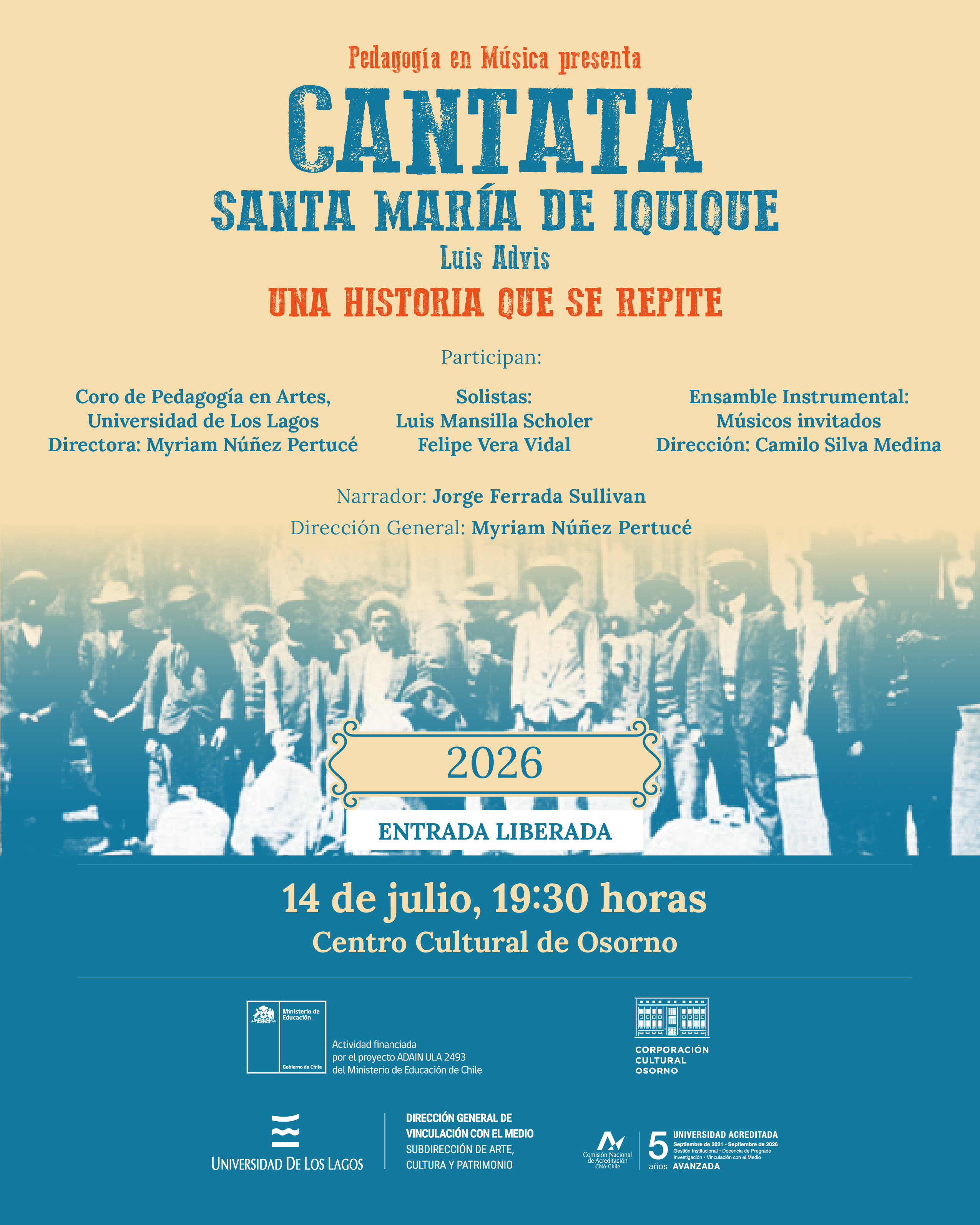 Cantata Santa María de Iquique, una historia que se repite