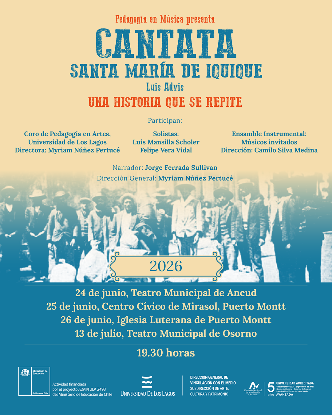 Cantata Santa María de Iquique, una historia que se repite