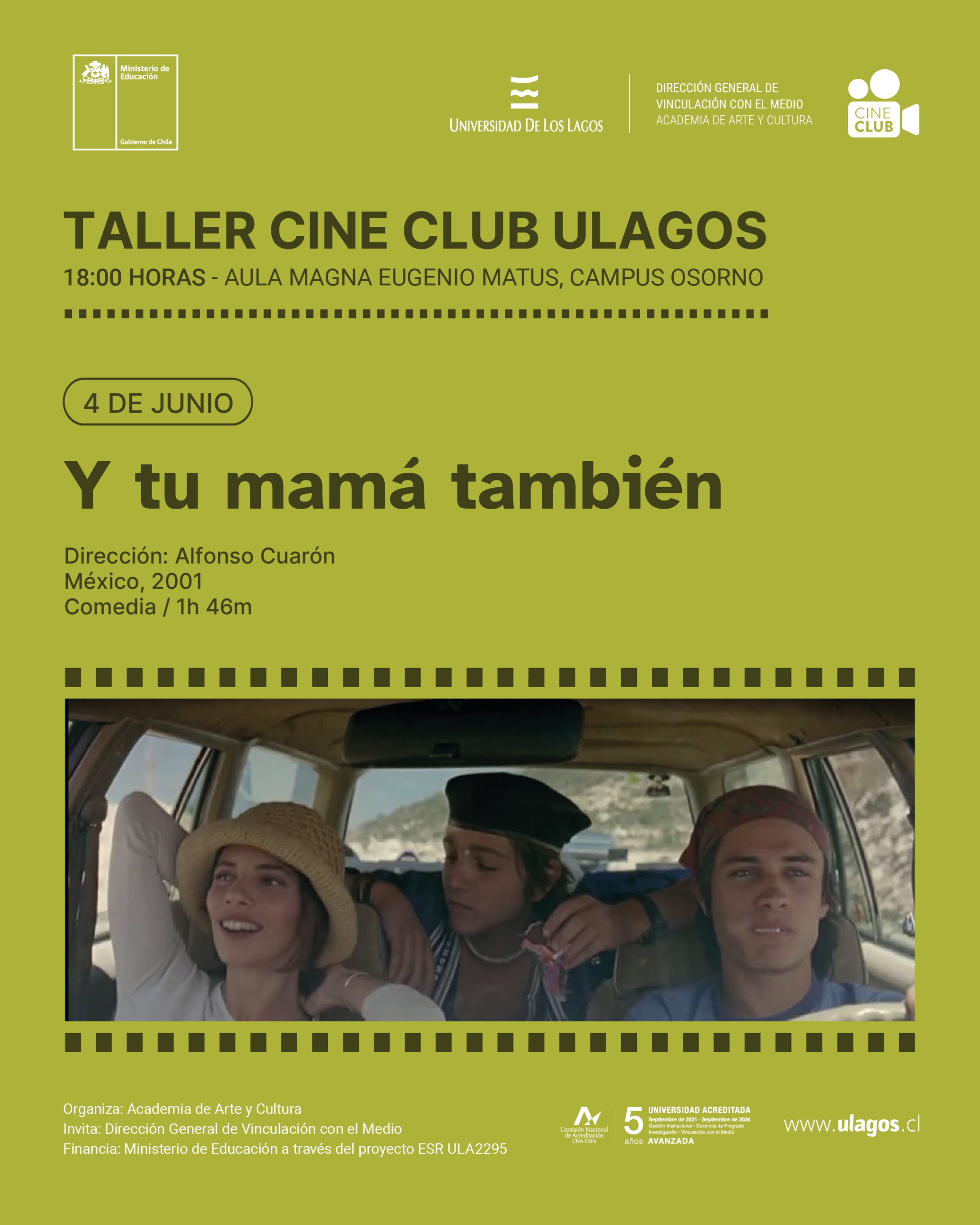 Y tu mamá también, Alfonso Cuarón (2001)